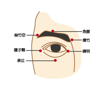 眼睛穴道