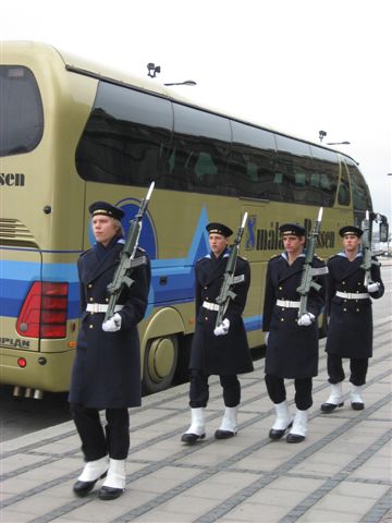 衛兵行進中