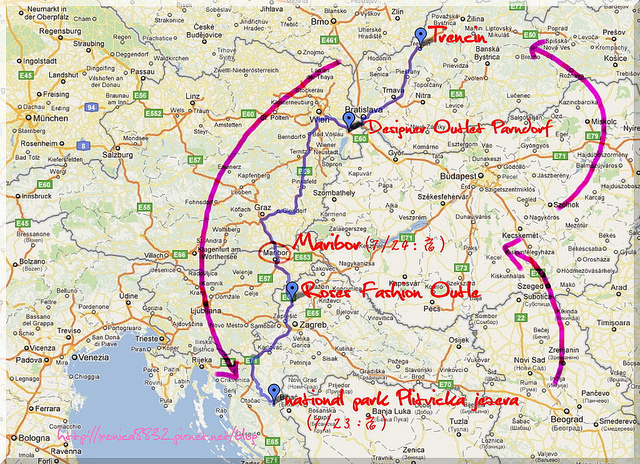 2011 歐洲夏季旅行之帶著爸媽趴趴走(路線圖二)-1