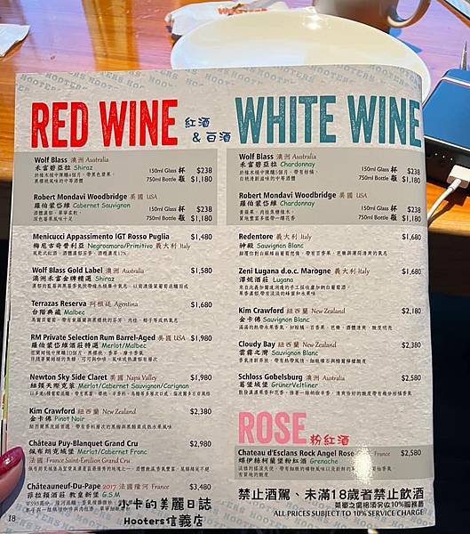 (遠百信義A13美食)Hooters美式餐廳(信義店)/(完 (遠百信義A13美食)Hooters美式餐廳(信義店)/(完