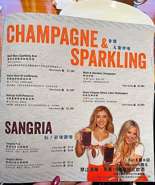 (遠百信義A13美食)Hooters美式餐廳(信義店)/(完 (遠百信義A13美食)Hooters美式餐廳(信義店)/(完