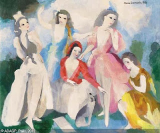 laurencin 5 danseuses et un chien