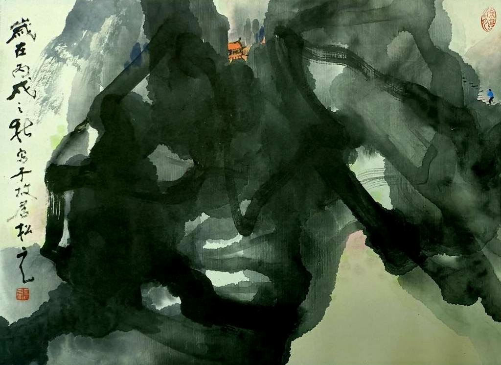 登臨古寺樂躋攀