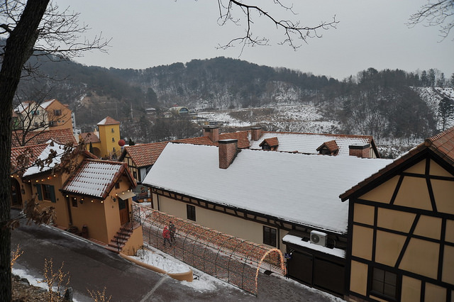 韓國-小法國村-冬季-雪-06