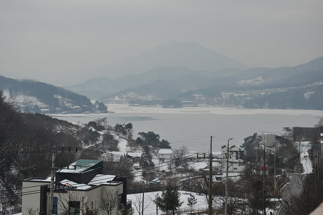 韓國-小法國村-冬季-雪-清平湖