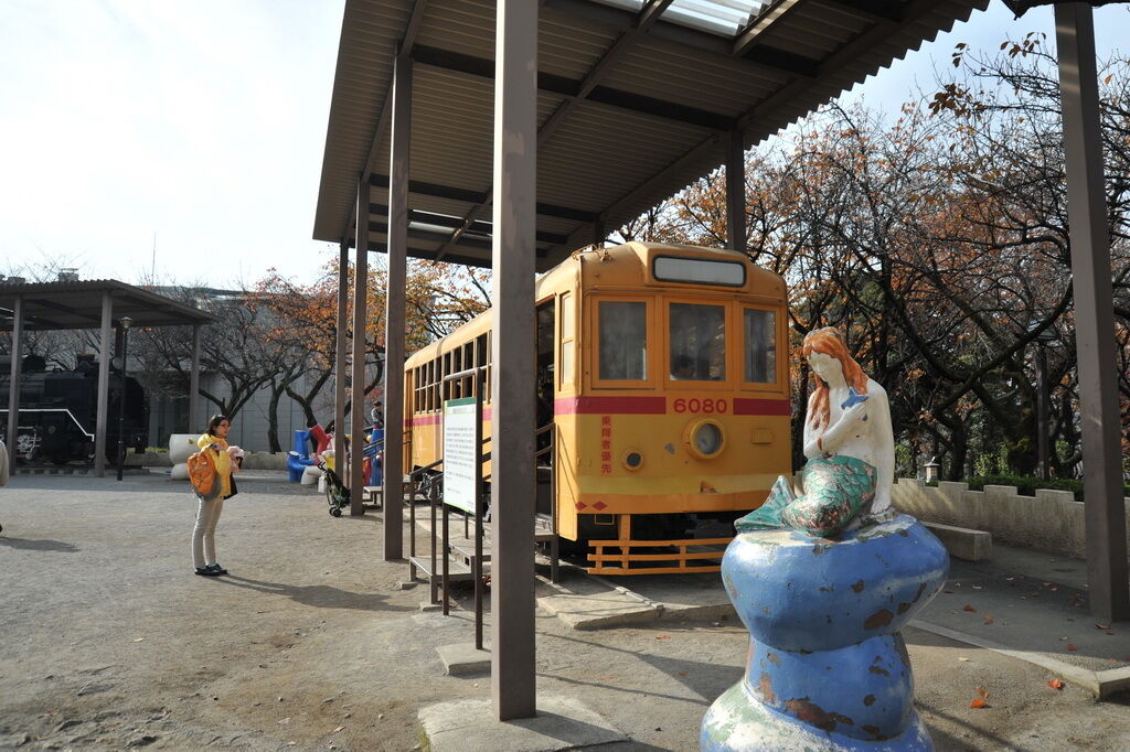 日本-東京-自由行-飛鳥山公園-展示電車