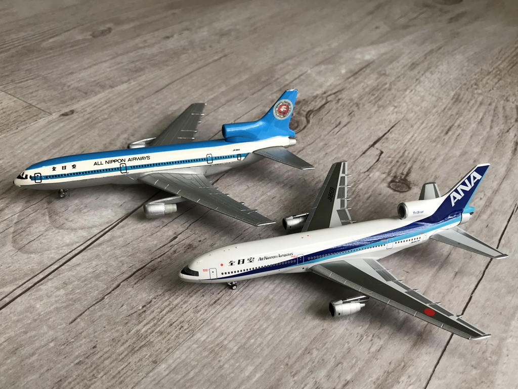 ANA_L-1011_1:400_metal aircraft model(TOMY and NG model)