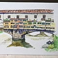 老橋-Ponte Vecchio-水彩畫05