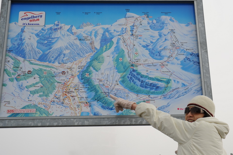 鐵力士山-Titlis-告示牌