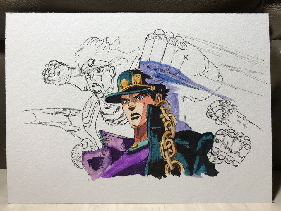 JoJo的奇妙冒險-空条承太郎-COPIC畫作