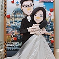 2003025客製化結婚證書 手工卡片 紙雕卡片*Q版人像/訂購詢問請來信moonlovehui@yahoo.com.tw
