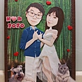 2005113客製化結婚證書 手工卡片 紙雕卡片*Q版人像/訂購詢問請來信moonlovehui@yahoo.com.tw