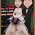 22676客製化手工卡片 結婚證書 紙雕卡片*Q版人像/黑娃娃手創小館