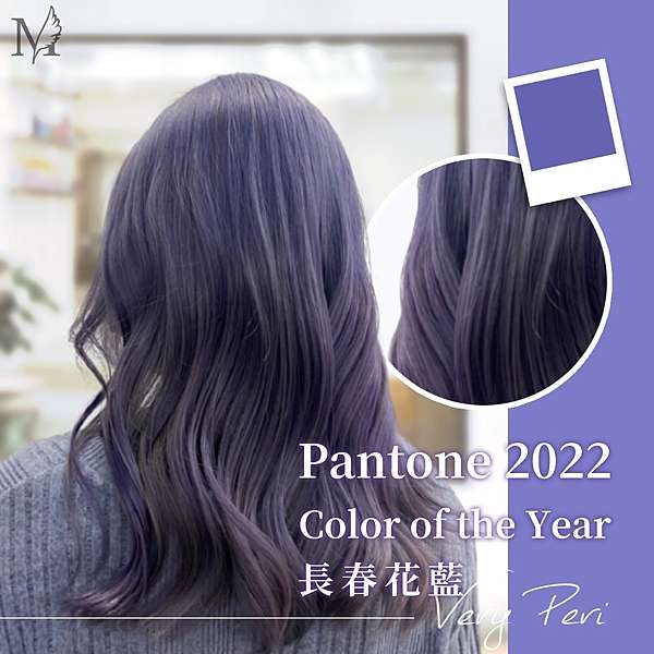 22年度代表色very Peri 長春花藍 Pantone Color Of The Year 22 流行髮色 最仙氣的熱門髮色紫色調合藍色的髮色霧感灰紫色顯白款髮色高級感髮色