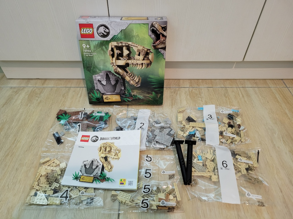 玩具開箱║樂高 LEGO 76964 恐龍化石 霸王龍頭骨(