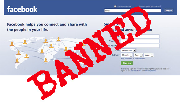 Facebook Banned