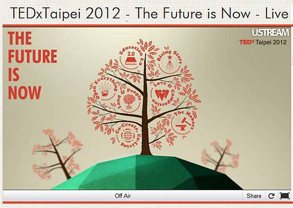 TEDxTaipei 2012 活動「線上直播」