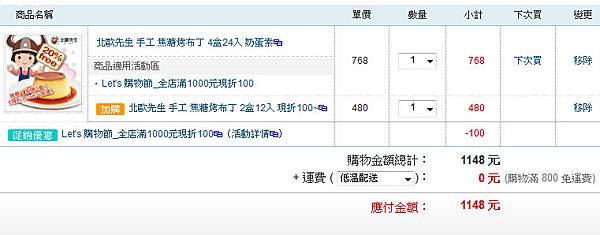 北歐先生焦糖烤布丁4盒24入-加購2盒優惠免運