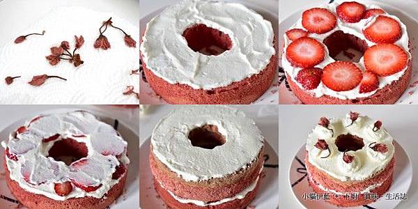 櫻花草莓三層戚風蛋糕 Cherry Blossom & Strawberry Chiffon Cake3.jpg