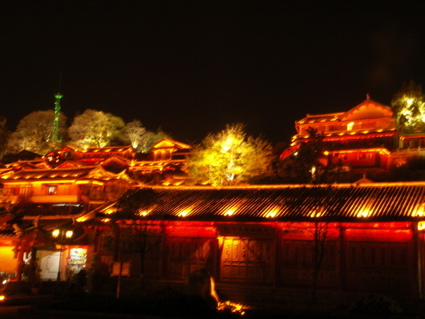 麗江古城的夜色