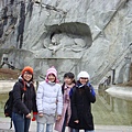 琉森市區內為了紀念戰死傭兵的獅子雕像
