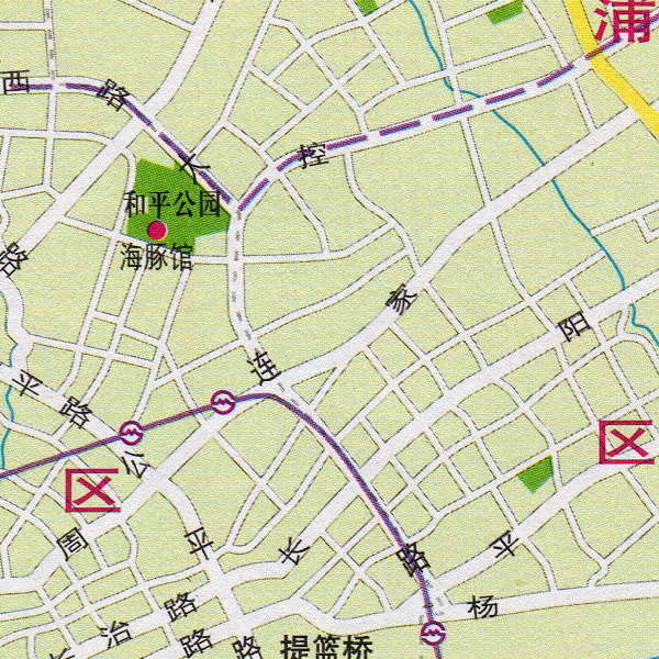 上海主要旅遊景點分佈圖2-07