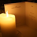 蠟燭配氣氛，典型的西餐廳