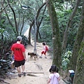 幫女孩們帶路下山