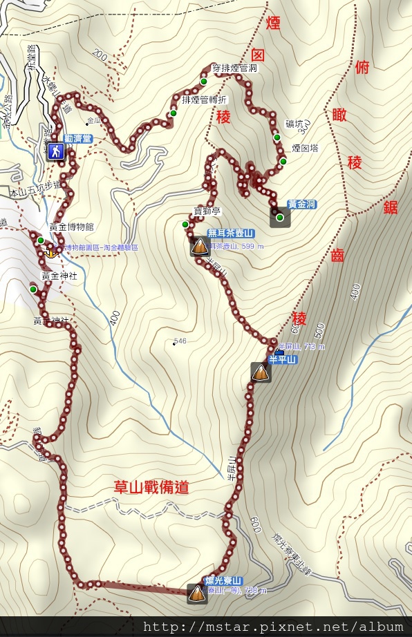 今日行走路線