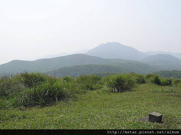 北五指山上展望七星山方向