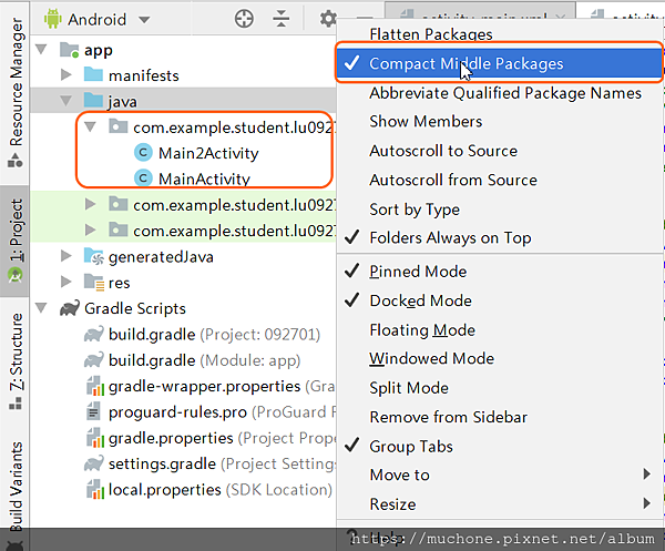 android studio rename package android studio rename package
