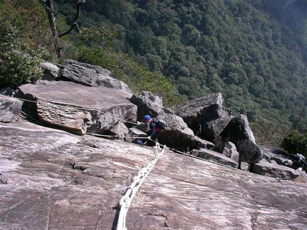 很常爬山。沒有，我一年有一次就了不起了