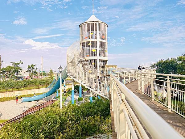 ★桃園●觀音*水之丘特色公園*來趣玩藍白色系度假風的滑水道, ★桃園●觀音*水之丘特色公園*來趣玩藍白色系度假風的滑水道,