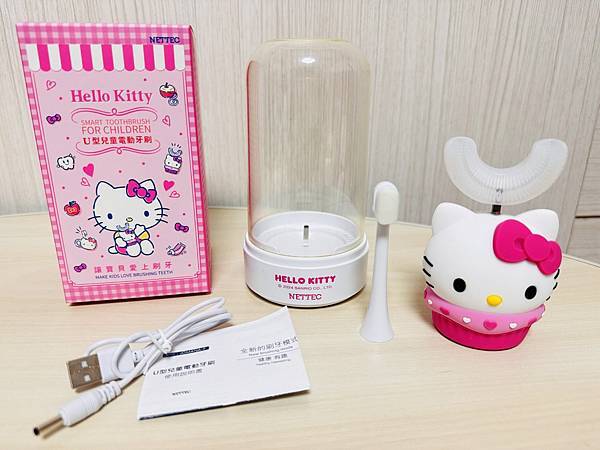 ★好物推薦★ NETTEC--U型兒童電動牙刷(KITTY  ★好物推薦★ NETTEC--U型兒童電動牙刷(KITTY