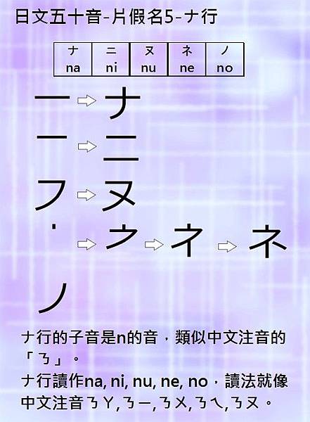 紫丸日文ナ行圖片