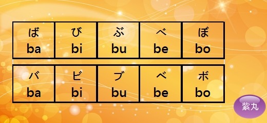 紫丸日文濁音圖片5