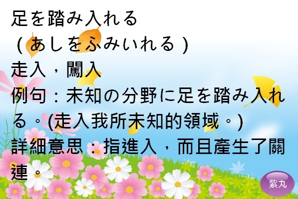 紫丸日文足を踏み入れる圖片