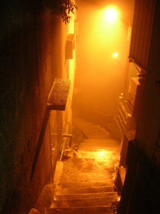 毛毛雨加上濃霧