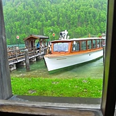 國王湖-湖中央的修道院..要坐船走了