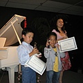 with piano teacher