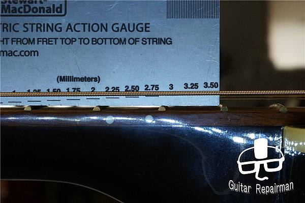 【Gibson】{Fret leveling}{更換牛骨上枕