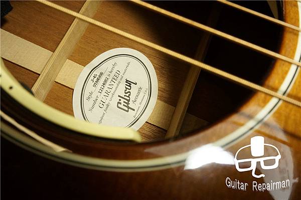 【Gibson】{Fret leveling}{更換牛骨上枕