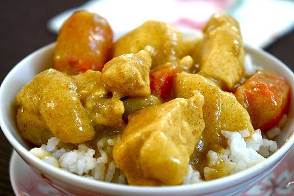 咖哩curry雞和鷹嘴豆(chickpeas)