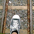 鳳西號的鐵軌+我的腳