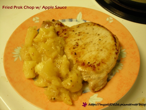 Pork Chop w/ Apple Sauce