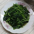 初一--住家005-午餐--又是一桌拜拜的好料--波菜.JPG