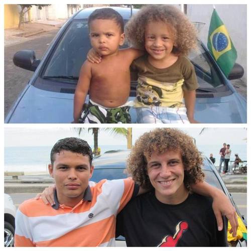 Thiago Silva and David Luiz