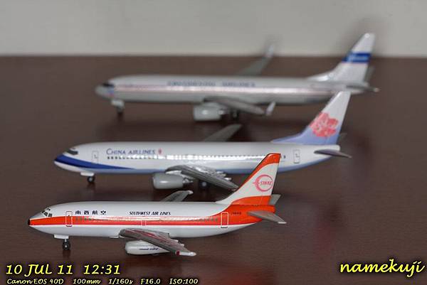 Boeing 737-200, 737-800 & 737-900ER