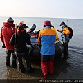 Pulling Zodiac Ashore