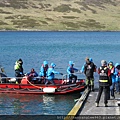 Landing Carcass Island